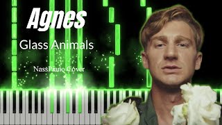 NassPiano  Agnes — Glass Animals Tutorial Cover  Free Sheet Music [upl. by Nediarb]