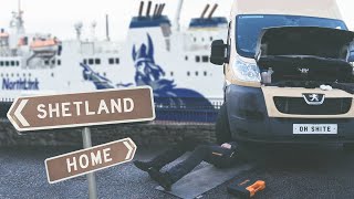 TRAVELING TO SHETLAND WITH NORTHLINK not plain sailing  Vanlife Scotland [upl. by Carmel]