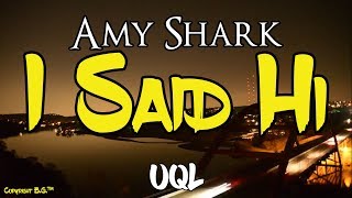 Amy Shark  I Said Hi Lyrics\Lyric Video [upl. by Nimajaneb]