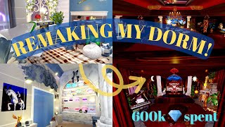 Remaking my dorm 600k diamonds spent💎 [upl. by Tamarah]