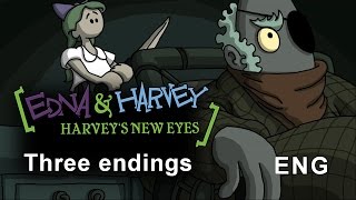 Edna amp Harvey Harveys New Eyes  Three Endings  ENG [upl. by Gelasias551]