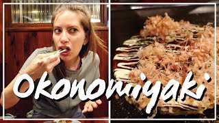 Okonomiyaki お好み焼き  Traditional Osaka Food in Japan [upl. by Auoz]