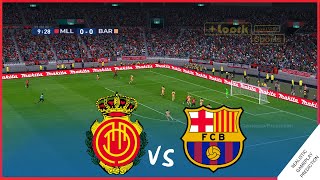 Mallorca vs Barcelona  Partido Completo Oct 01 2022  Simulación Realista [upl. by Airotkiv]