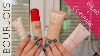 Wear  Compare  Bourjois Foundations [upl. by Gerhan638]