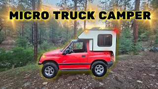 TOUR MY MICRO TRUCK CAMPER Worlds Smallest [upl. by Enovi]