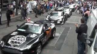 Start  Gumball 3000 2012 NYC  LOUD Revs Fast Acceleration Fly By [upl. by Thais]