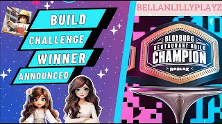 ♡‧₊˚Restaurant Build Champion Announced˚₊‧♡ Build Challenge  Bloxburg [upl. by Aiker]