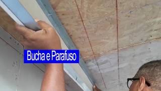 Como Fazer um Cortineiro de Gesso Drywall Passo a Passo [upl. by Enilemme42]