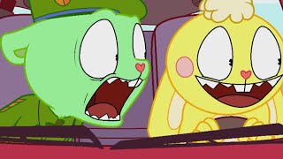 Flippy and Cuddles in a Car Happy Tree Friends [upl. by Nerland]