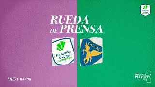 Rueda de Prensa Post Partido Semifinales Unicaja vs UCAM Murcia [upl. by Aimit]