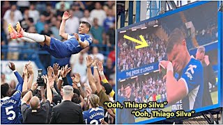 😢💙Thiago Silva was in tears as he bid his farewell to Chelsea [upl. by Block]