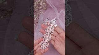 If you want to learn tatting lace check out my playlist with lessons for beginners 😊 tatting [upl. by Milson]