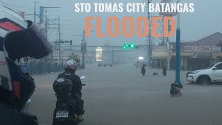 Typhoon Kristine hit Sto Tomas City Batangas [upl. by Yssej]