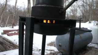 Waste Oil Heater Experiment 2 [upl. by Haerdna]