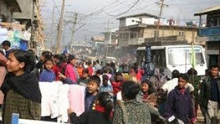 Churachandpur Lamka TownIndia Crowd 24th December Christmas Bazar 2018 [upl. by Heimer]