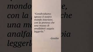 Goethe 📖 goethe poesia poesie poeta frasi frasimotivazionali citazioni cultura libri [upl. by Vtarj]