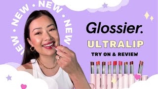 ✨NEW✨ GLOSSIER ULTRALIP  Try On amp Review  Shades Portrait  Fête  Vesper  Eileen’s World [upl. by Buskus682]