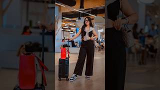 Airport Pose Ideas  Travel poses  photography  Minisha Pathak shorts pose travelphotography [upl. by Arratoon]