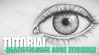 AUGE ZEICHNEN TUTORIAL FÜR ANFÄNGER  Schritt Für Schritt  ZEICHNEN LERNEN FÜR ANFÄNGER 4 [upl. by Seaman]