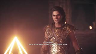 Assassins Creed Odyssey  Ghost of Kosmos Last Cult Leader Aspasias location and death [upl. by Orel]