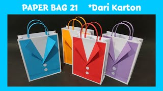 PAPER BAG 21 Unik dari kertas Karton  Souvenir Bag  Tas souvenir  Gift Bag Tutorial [upl. by Esaertal235]