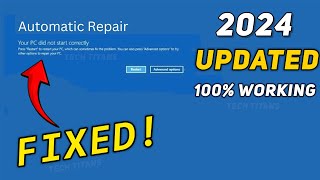 How To Fix Automatic Repair Loop in Windows 11  Startup Repair Couldnt Repair Your PC 2023 [upl. by Anawait]