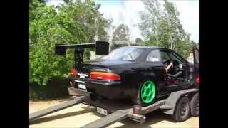 Time Attack Soarer Build 4 Suspension and aero mods [upl. by Nalniuq]