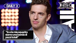 Achille Lauro presenta la squadra I PATAGARRI Les Votives e Lorenzo Salvetti DAILY 3 X Factor 2024 [upl. by Anyaj]