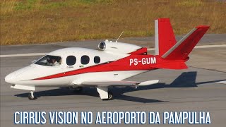 CIRRUS VISION SF50 G2 PSGUM NO AEROPORTO DA PAMPULHA [upl. by Jeritah]