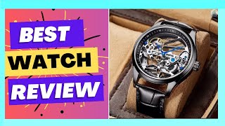 AILANG Skeleton Mechanical Mens Watches Top Brand Luxury Steampunk Transparent [upl. by Edlihtam]