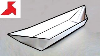 How to make an origami BOAT from A4 paper [upl. by Pelligrini]