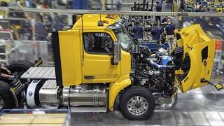 Inside Luxury Peterbilt Truck Factory Producing American LongHaul Trucks [upl. by Berk]