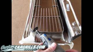 customcargrillscom Gut amp Cut grill installation [upl. by Nailliw]