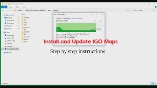 How To Install And Update IGo Primo Maps On SD Card [upl. by Auqenahc905]