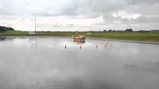 Saab Sonett III Rally slalom 180 degrees  Circuit Lelystad [upl. by Ahseikal]