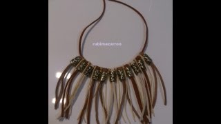 DIY Como hacer un collar Indio [upl. by Hillari540]