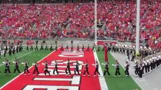 OSUMB Ramp Entry and Across The Field 9 19 2015 OSU vs NIU East Side Alternate View [upl. by Ferrigno]