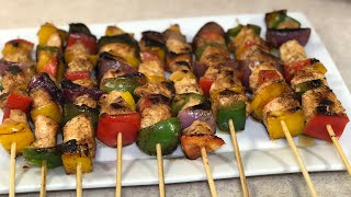 CHICKEN KEBABSSKEWERS  Tried Sisi Yemmies Recipe [upl. by Ahslek]