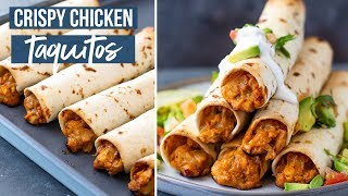 Crispy Chicken TaquitosBaked or Air Fried [upl. by Estas]