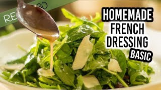 Homemade French Salad Dressing with olive oil and garlic [upl. by Bartlet227]