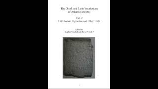 The Greek and Latin Inscriptions of Ankara Ancyra greek language books history greeklanguage [upl. by Ainuj]