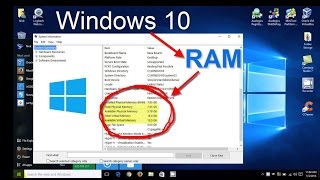 Windows 10  How to check RAMMemory  System Specs  Free amp Easy [upl. by Neidhardt]