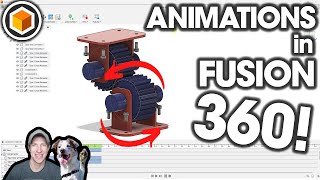 Getting Started with Fusion 360 Part 7  Creating ANIMATIONS [upl. by Abramo861]