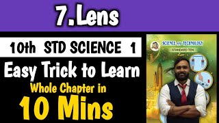 10th Science 1Chapter no 7Lens Easy Trick to learn Whole chapterBoard Exam 2024 [upl. by Tem]