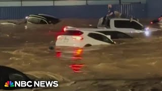 At least 2 dead hundreds rescued after severe flash flooding in New Mexico [upl. by Wailoo862]