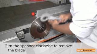 Replacing Saw Blade of Altendorf WA8 [upl. by Bernadette]