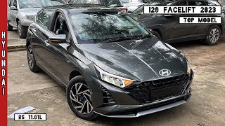 New Hyundai i20 Facelift 2023 👌 New Amazon Grey Colour  Top Model  i20 Asta O iVT  Rs 1101L [upl. by Tearle]