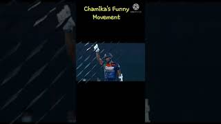 Chamikas Karunaratne Funny movements  Angry movements  2nd T20 vs Oman [upl. by Laina765]