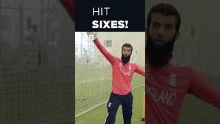 🏏 How To Hit SIXES In Cricket  Moeen Ali Range Hitting Masterclass Shorts [upl. by Nathalia]