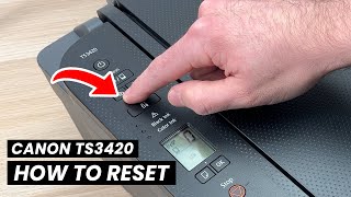 Canon Pixma TS3420 How to Reset amp Restore your Printer [upl. by Aiam]